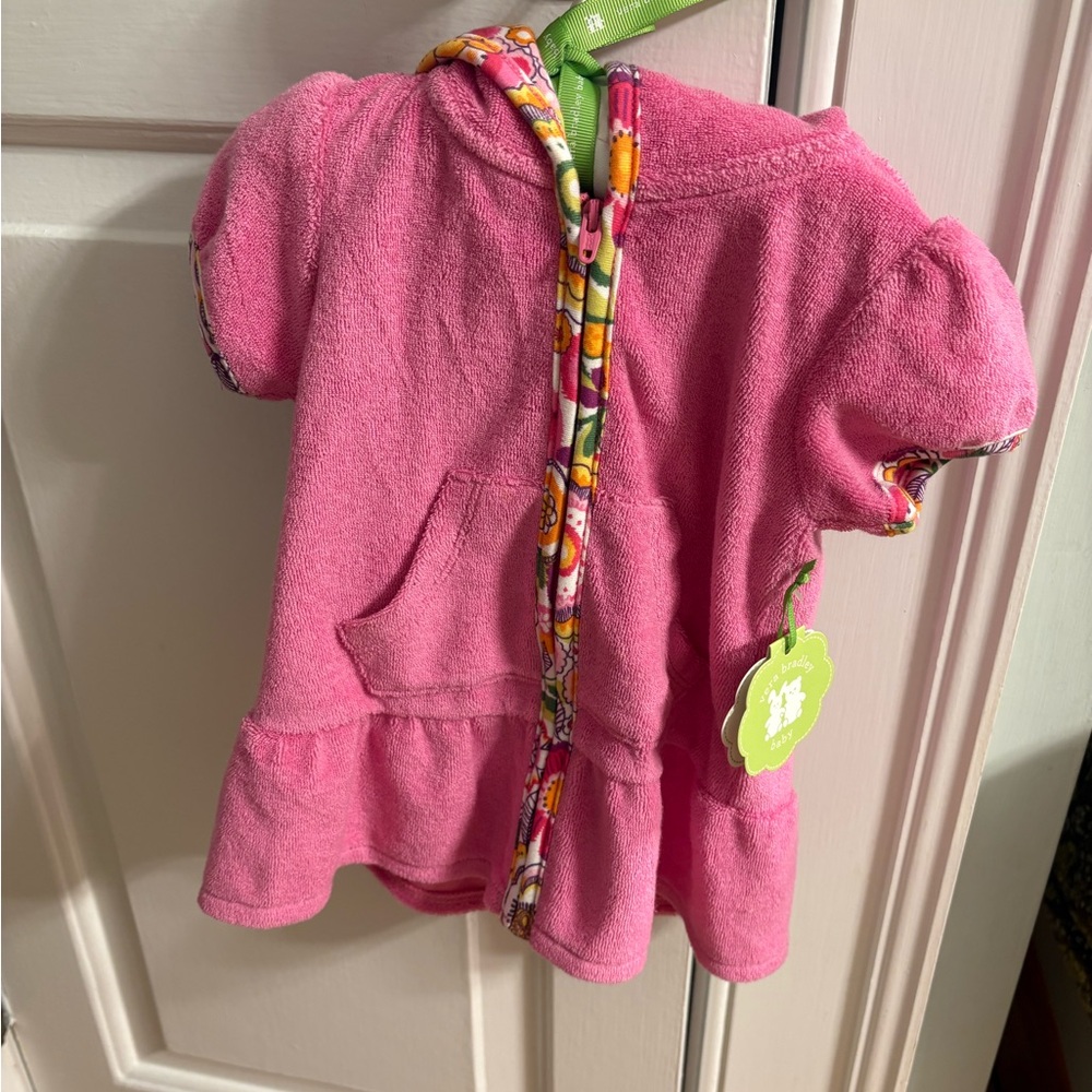 Pink Hooded Swimsuit Coverup